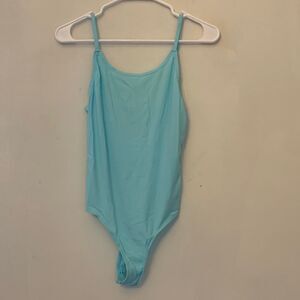 Honeydew( Nordstrom ) marine mist Evie rib knit bodysuit Size M NWT